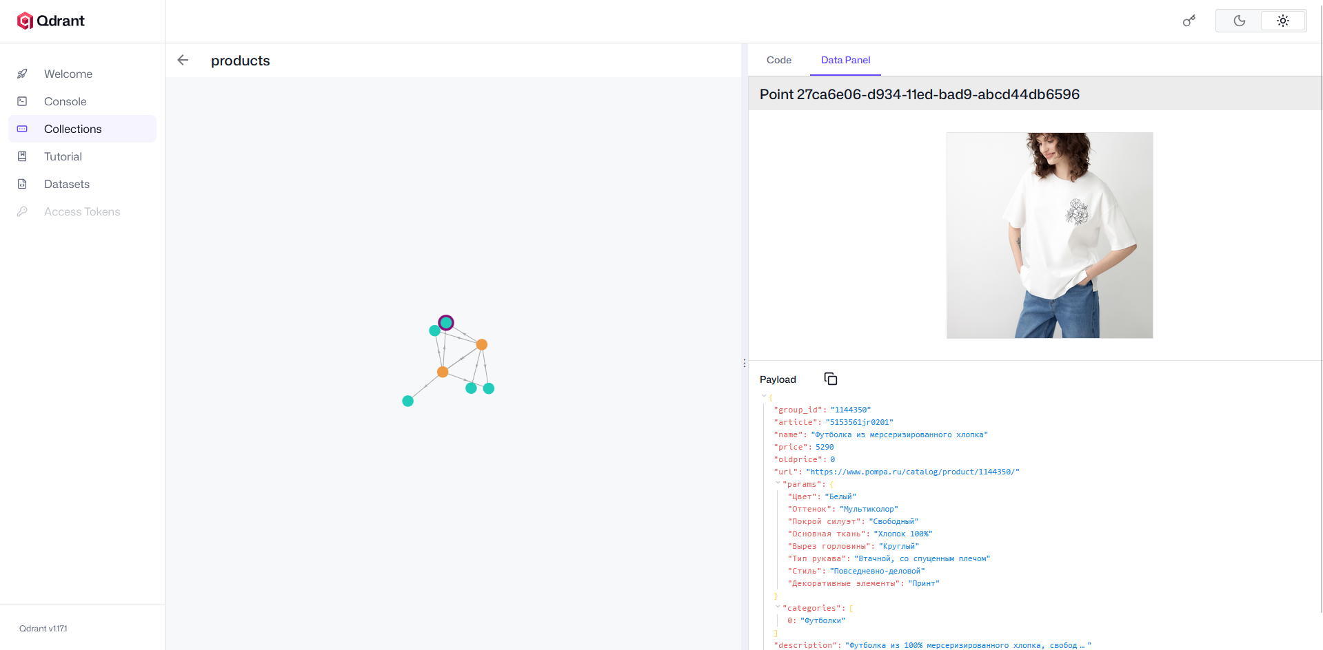 Qdrant Vector Database Dashboard
